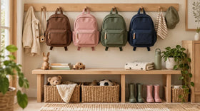 Rygsæk med navn collection banner med børne-rygsække