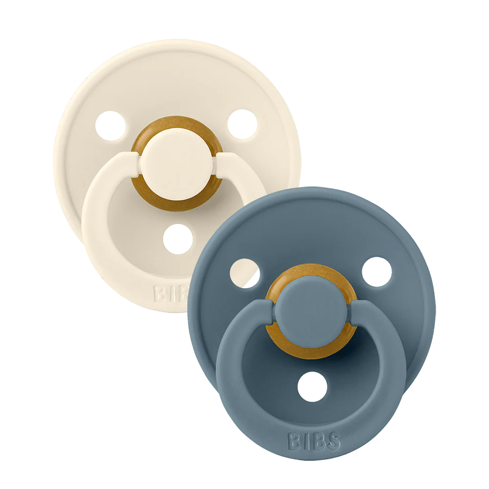 BIBS Colour Sutter 2-Pak - Ivory/Petrol - Str. 2 Babyprodukter BIBS