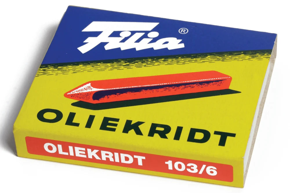 Filia 103/6 oliekridt – lukket æske med seks farver.