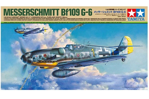 TAMIYA 1/48 Messerschmitt Bf 109 G-6 Legetøj Min Egen Verden