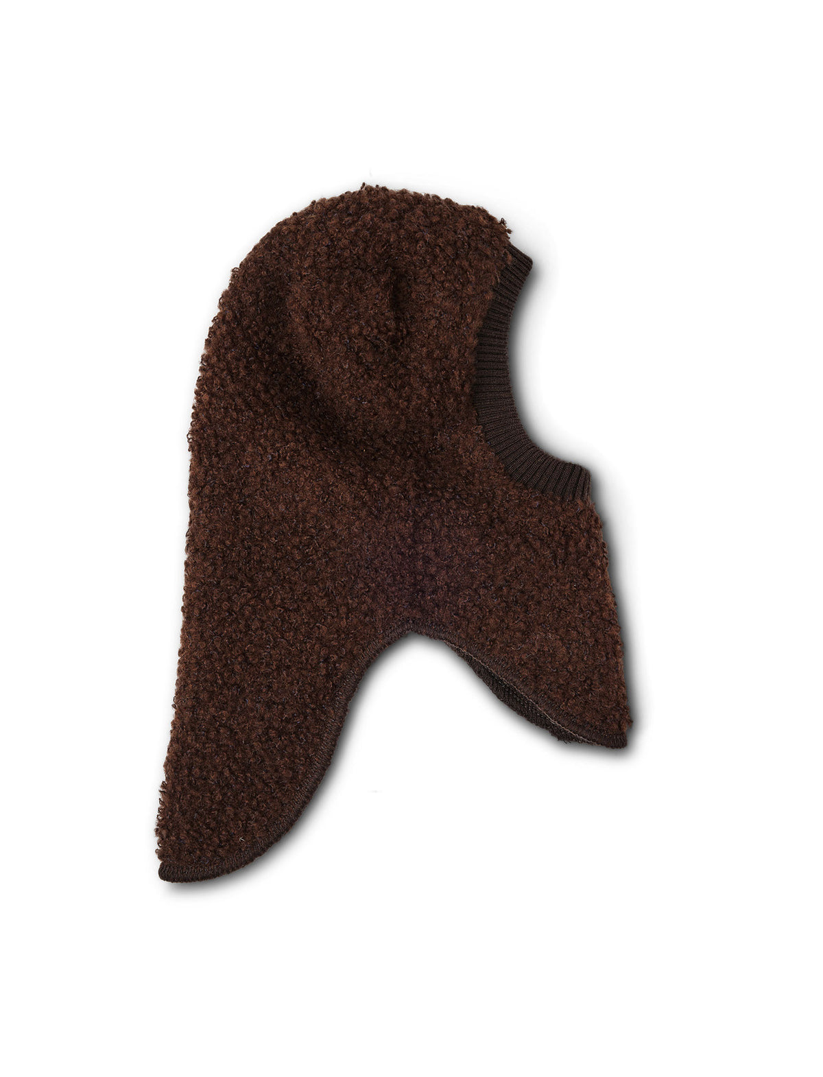 Elefanthue, bouclé uld, brun smallstuff