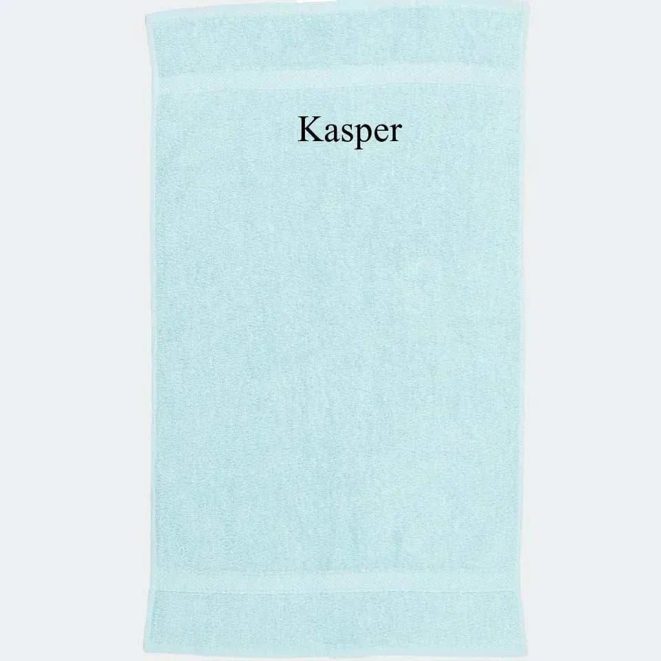 Mint håndklæde, Brodering i toppen 50x90
