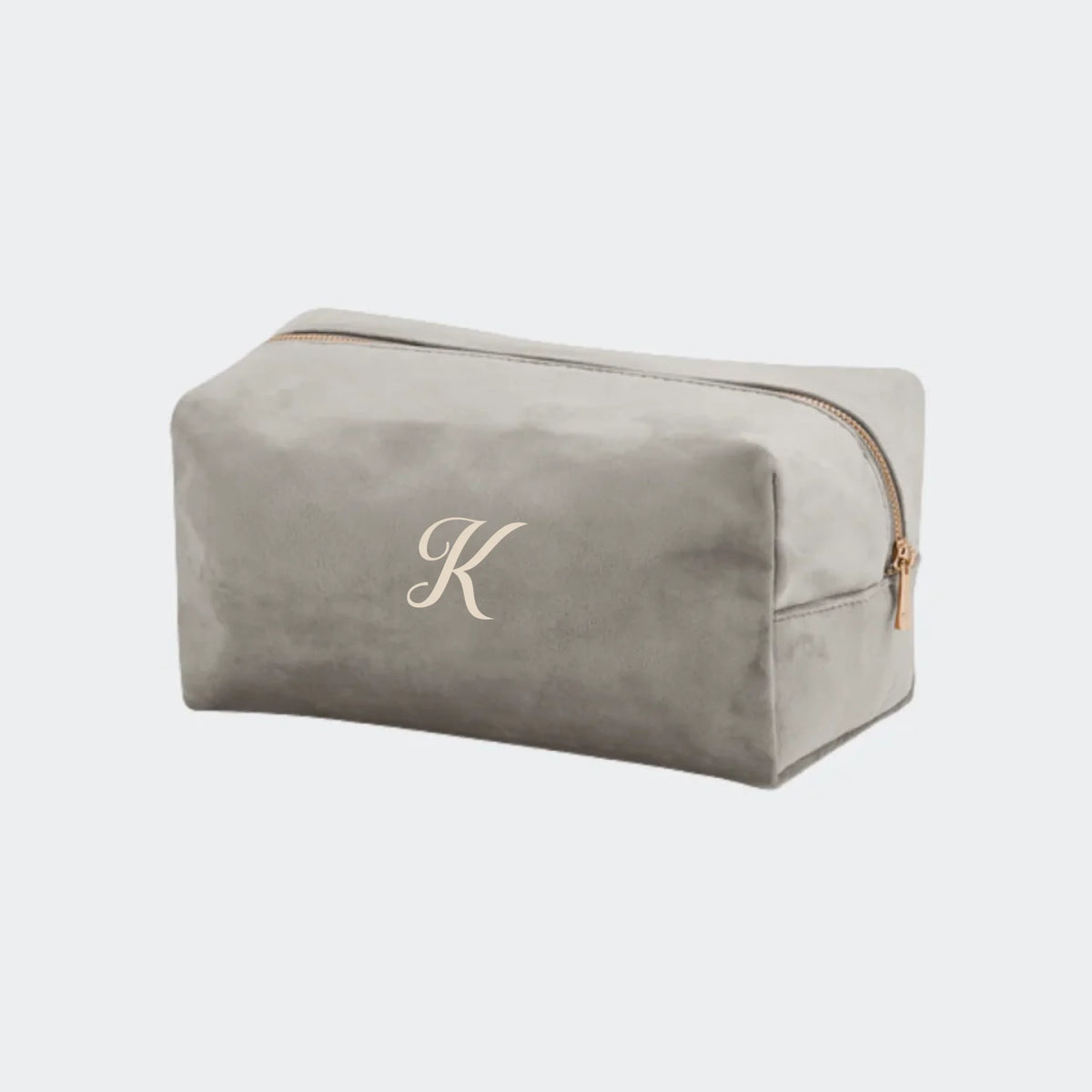 Lille velour makeuptaske – Moonstone, M