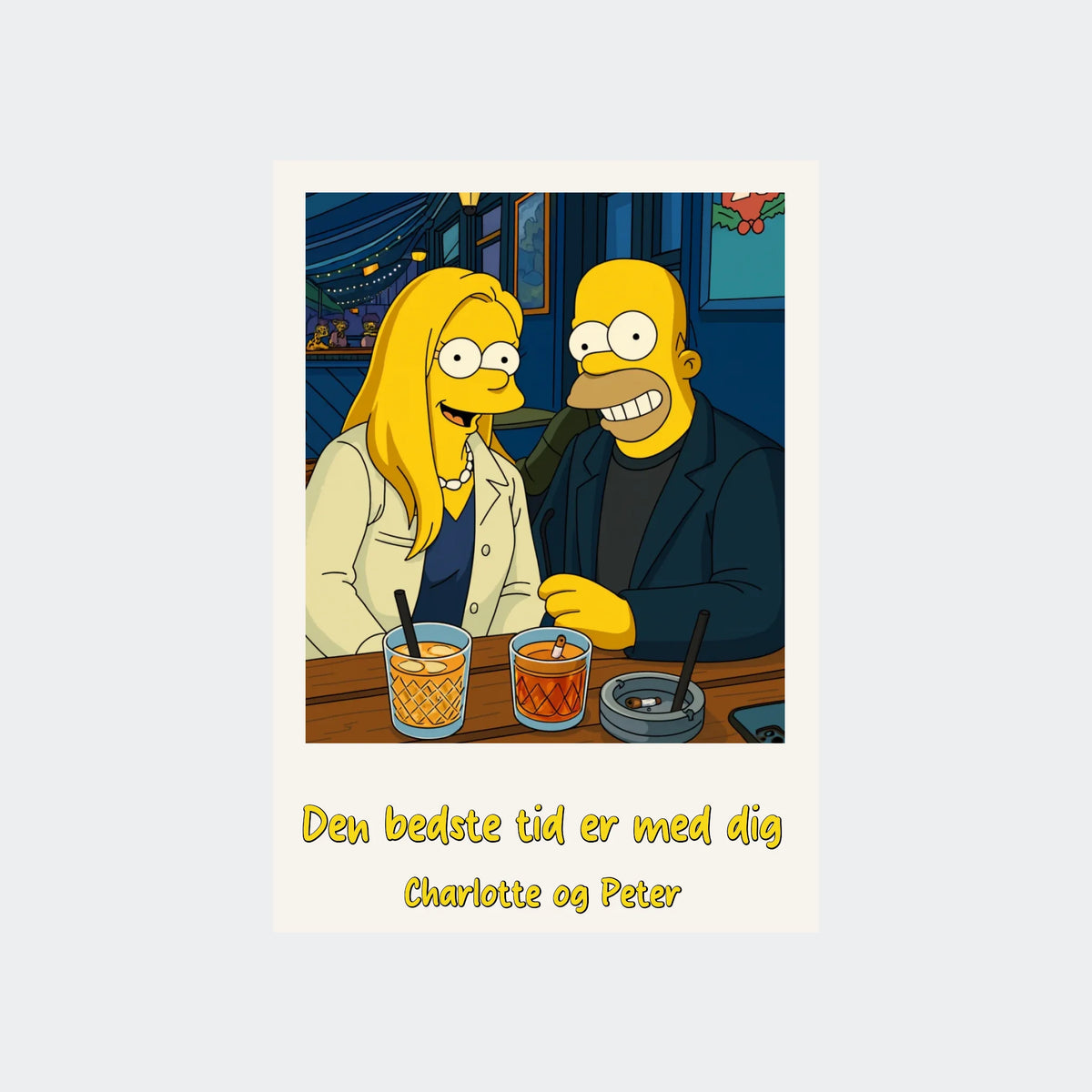 Plakat Ai genereret Simpsons – Upload eget billede, Uden ramme