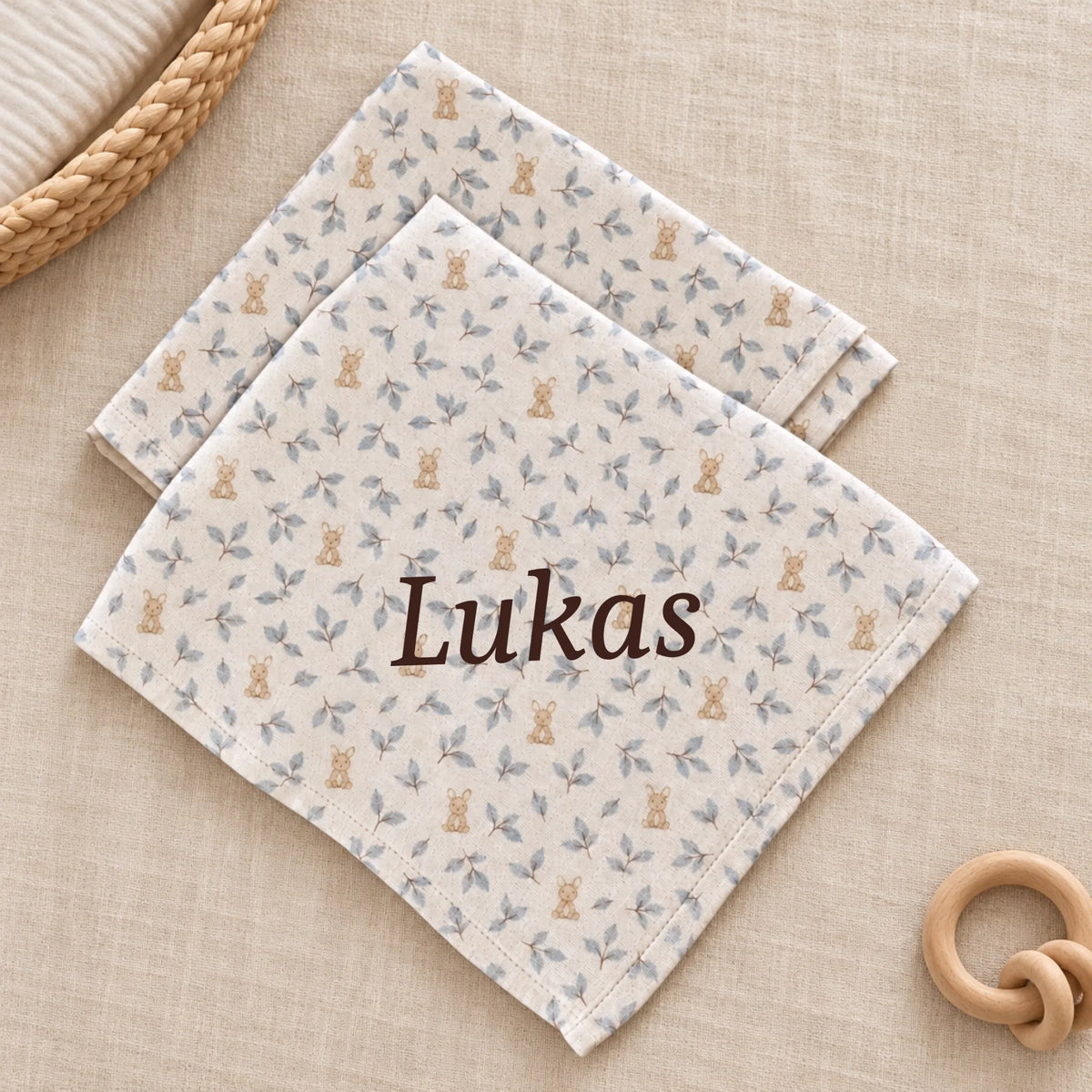 Nordisk babyfladlay med muslinklude-4