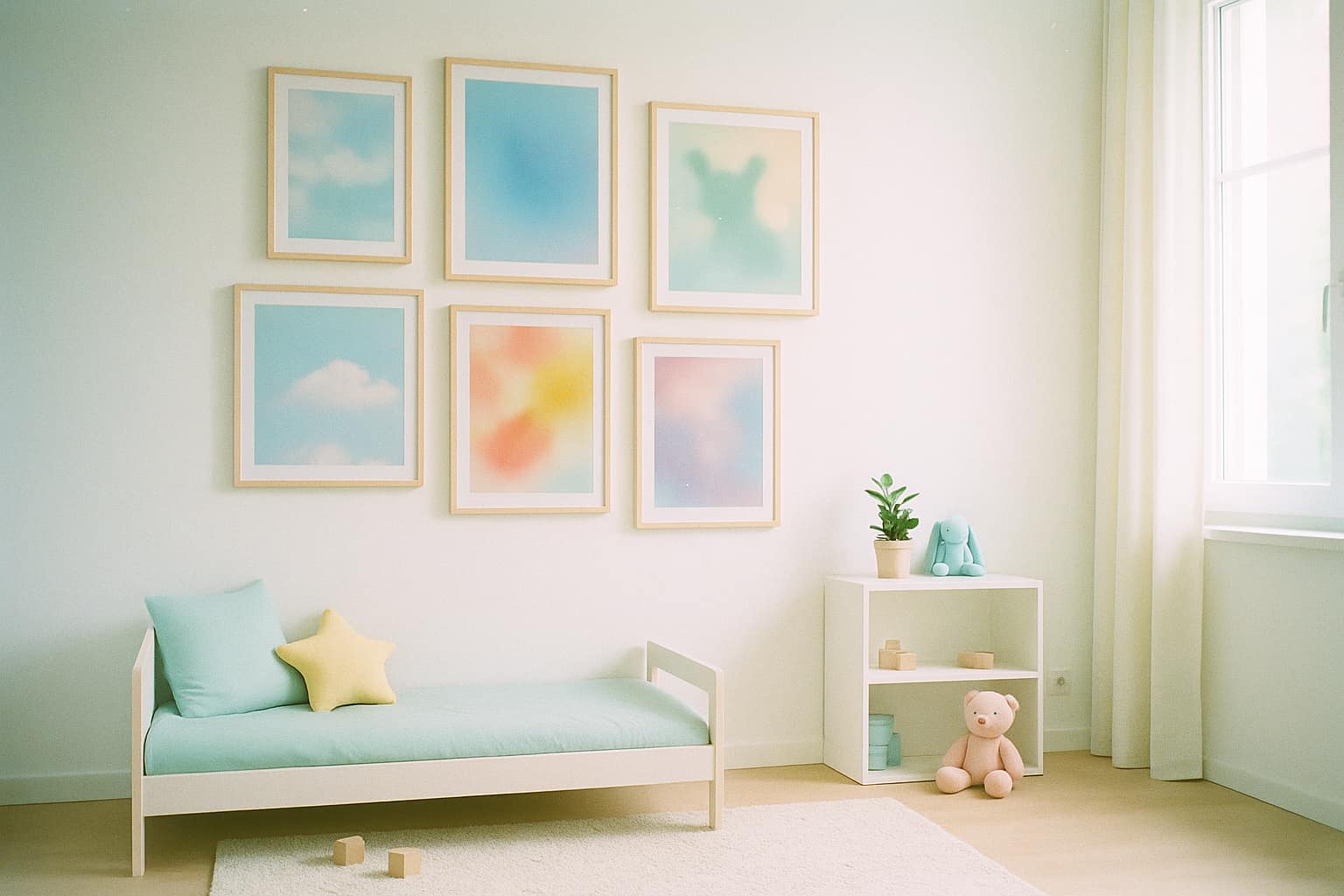 AI-genererede plakater til børneværelset: hvad er det, og hvordan vælger du stil?