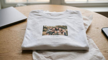 Personlig fars dag t-shirt med foto | Min Egen Verden