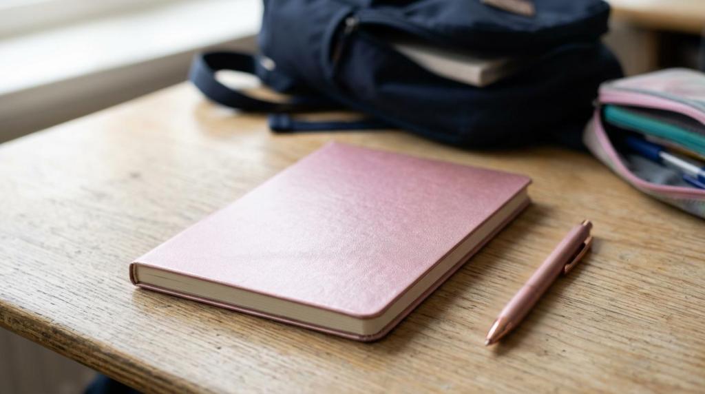 Notesbog med navn til skole og gave | Min Egen Verden