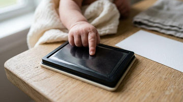 Stempelpude til fingeraftryk: guide til farver