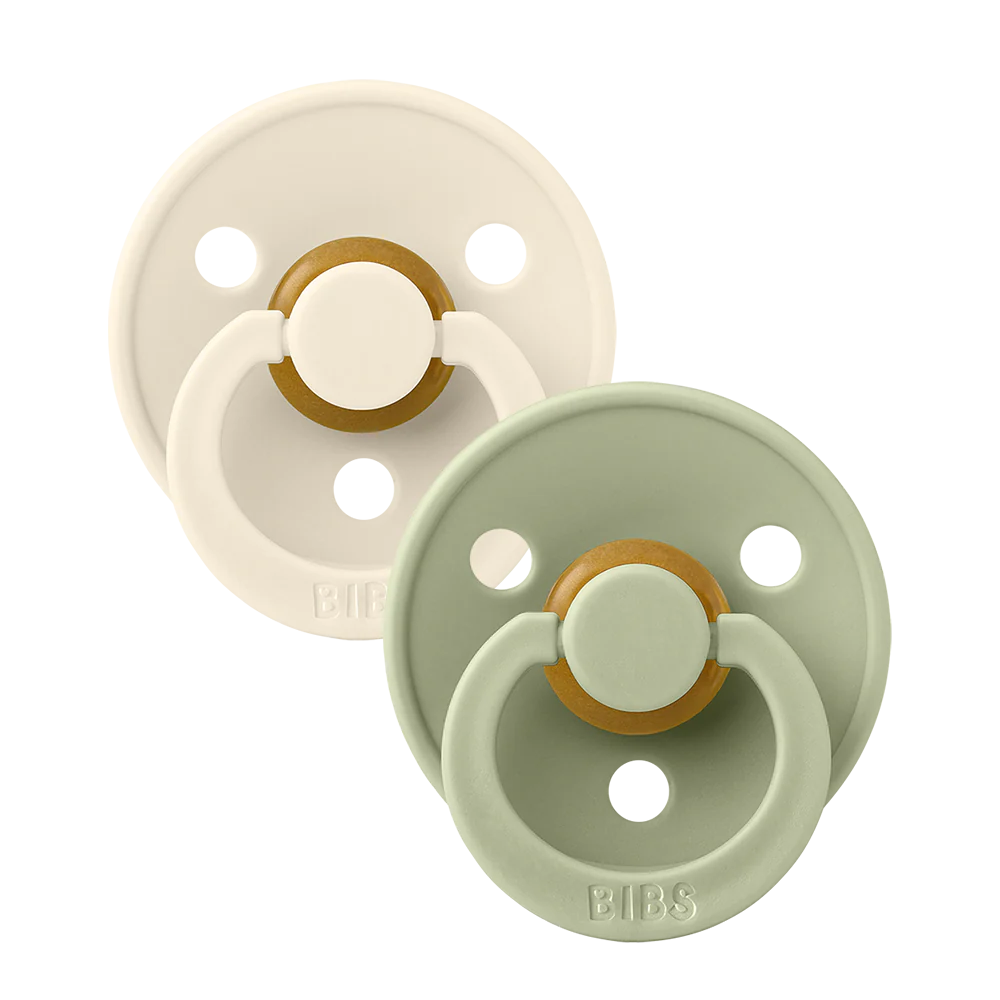 Colour 2 PACK Ivory/Sage str 2 Alm produkt BIBS