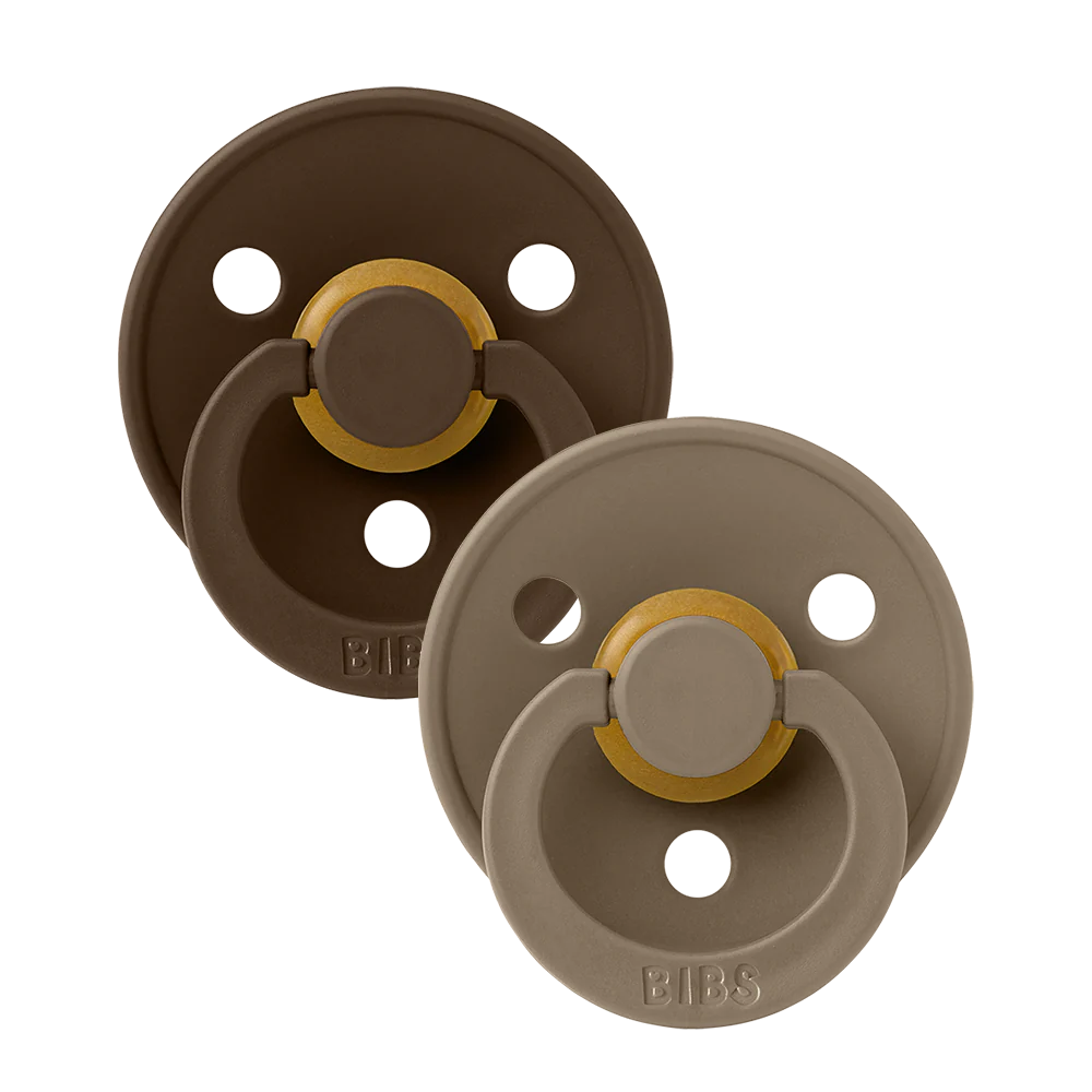 Colour 2 PACK Mocha/Dark Oak str 2 Alm produkt BIBS