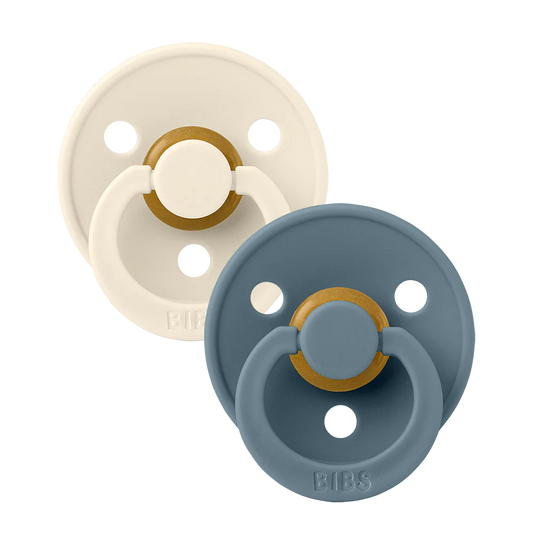 BIBS Colour Sutter 2-Pak - Ivory/Petrol - Str. 2 Babyprodukter BIBS