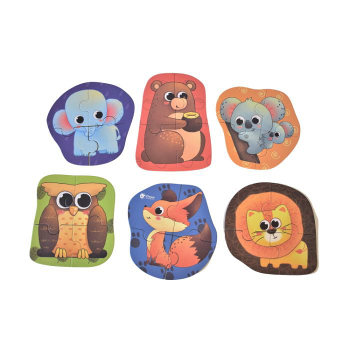 Puslespil i træ 6 x 4 brik +18 mdr. Alm produkt Min Egen Verden