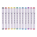 APLI | Street marker med 2 forskellige ender, 12 stk. assorterede farver Alm produkt Magni