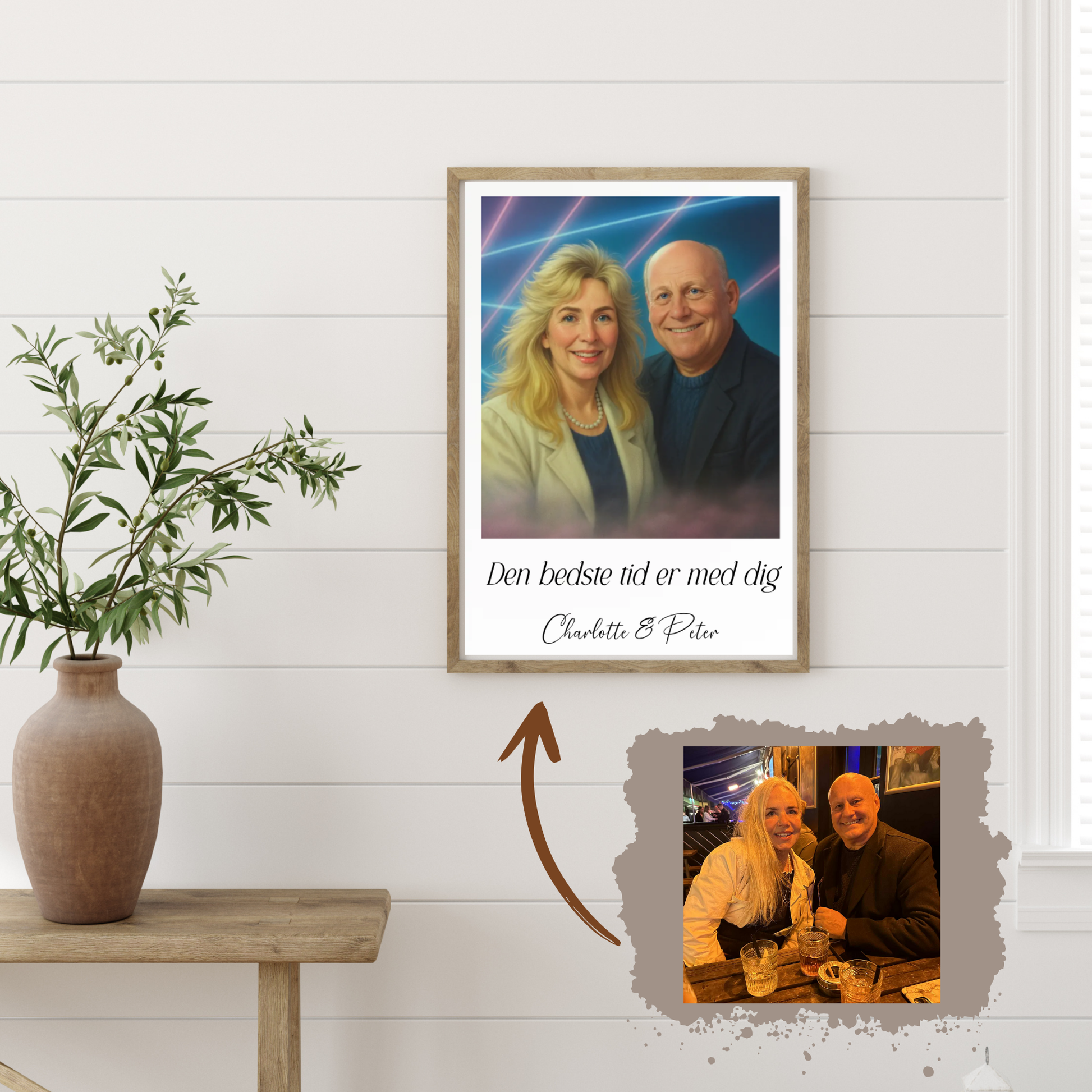 Plakat Ai genereret 1980s - Upload eget billede Customizer TeeInBlue