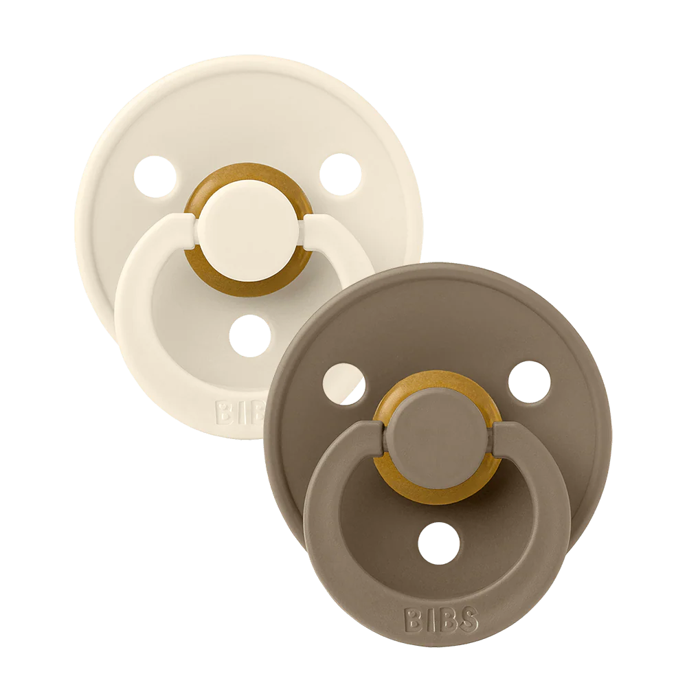 BIBS Colour Sutter 2-Pak - Ivory/Dark Oak str1 Sutter BIBS