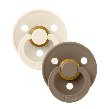 BIBS Colour Sutter 2-Pak - Ivory/Dark Oak str1 Sutter BIBS