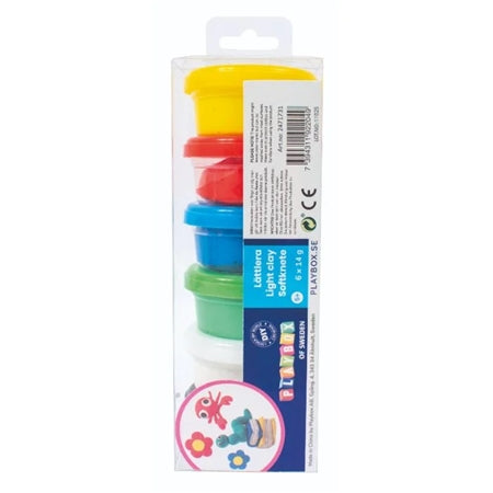 Modellervoks, 6 farver +5år fra Playbox 123Unik Default Title