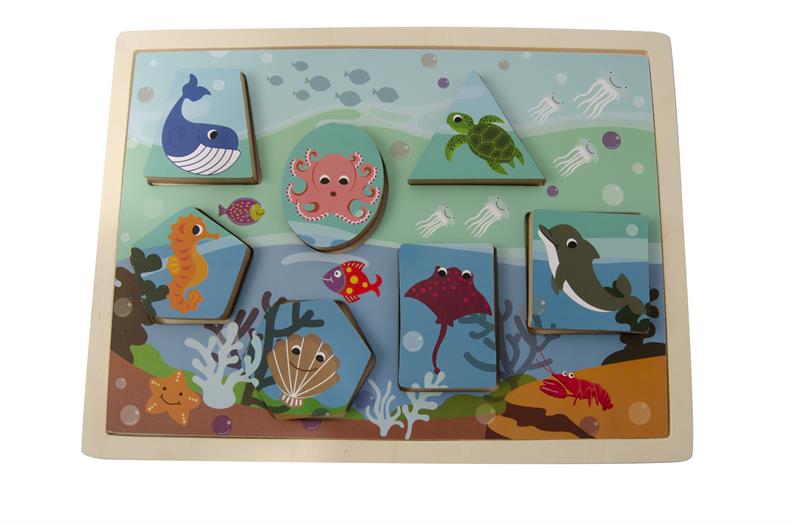 Magni | Puslespil med dyr, 2i1, FSC 100% Alm produkt Magni