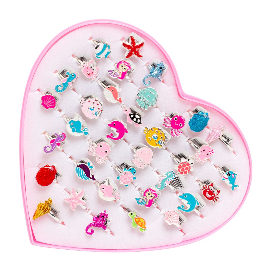 Magni | Fingerring med hav tema, nikkelfri – assorteret