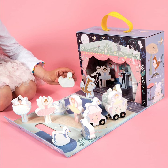 Floss & Rock 43P6363 Enchanted Play Box with Wooden Pieces Legetøj tallfortiny