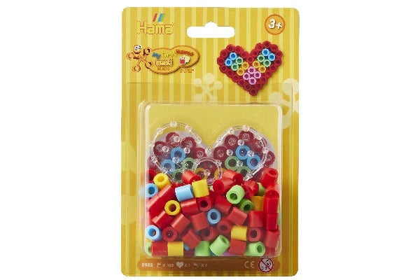 HAMA Hama maxi perler & plade hjerte i lille blister Alm produkt 123Unik