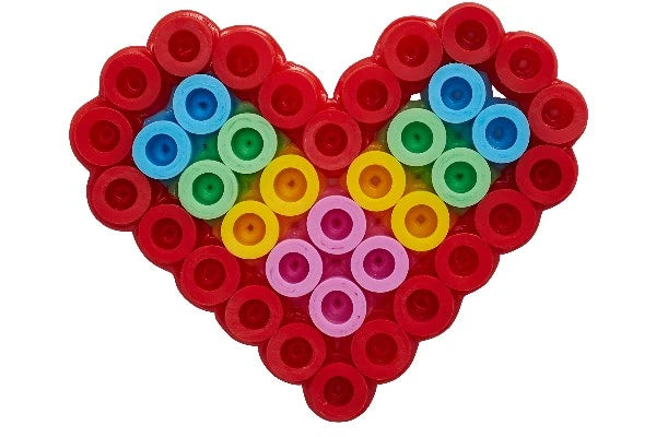 HAMA Hama maxi perler & plade hjerte i lille blister Alm produkt 123Unik
