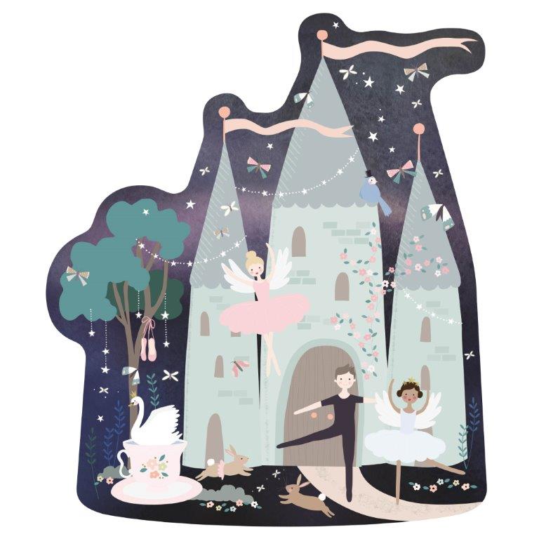 Floss & Rock - Puslespil m. formet motiv & æske 20 brikker - Enchanted* Alm produkt tallfortiny