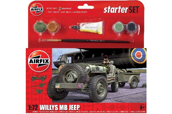 Airfix Jeep MB 1:72 Alm produkt 123Unik