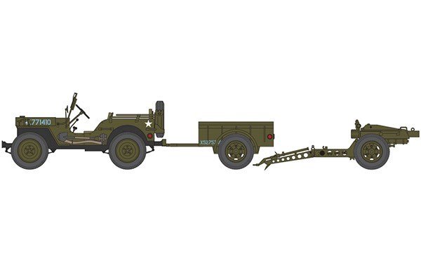 Airfix Jeep MB 1:72 Alm produkt 123Unik