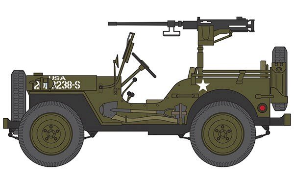 Airfix Jeep MB 1:72 Alm produkt 123Unik