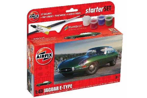 Airfix Small Starter Set 1:43 Jaguar E-Type Alm produkt 123Unik