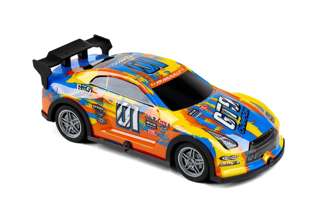TEC-TOY Champion GT9 w/light R/C 1:22, 2,4GHz, yellow/blue Alm produkt 123Unik