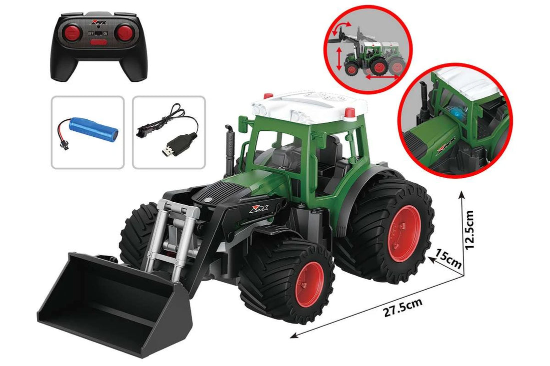 MX R/C Constructions Tractor R/C w/shovel & light 2,4GHz, 3,7V Li-Ion