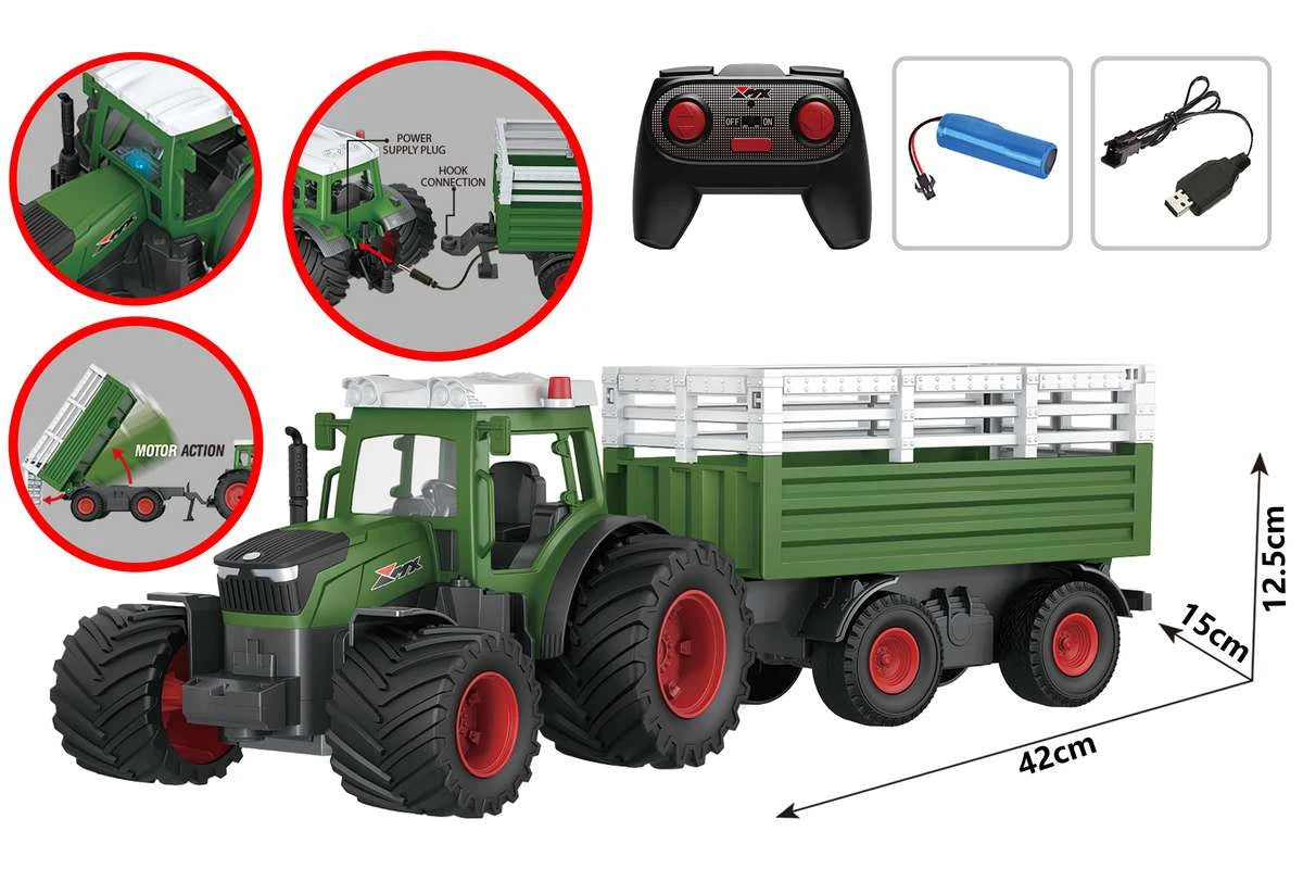 MX R/C Constructions Tractor R/C w/hanger & light 2,4GHz, 3,7V Li-Ion