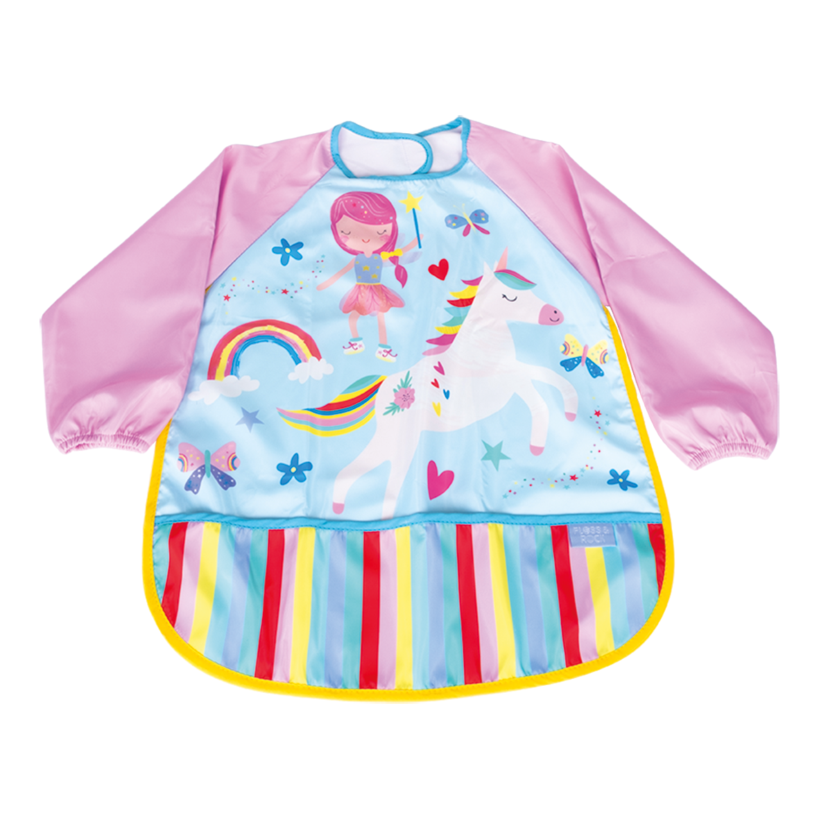 Floss & Rock Rainbow Fairy forklæde til børn med enhjørning og regnbue