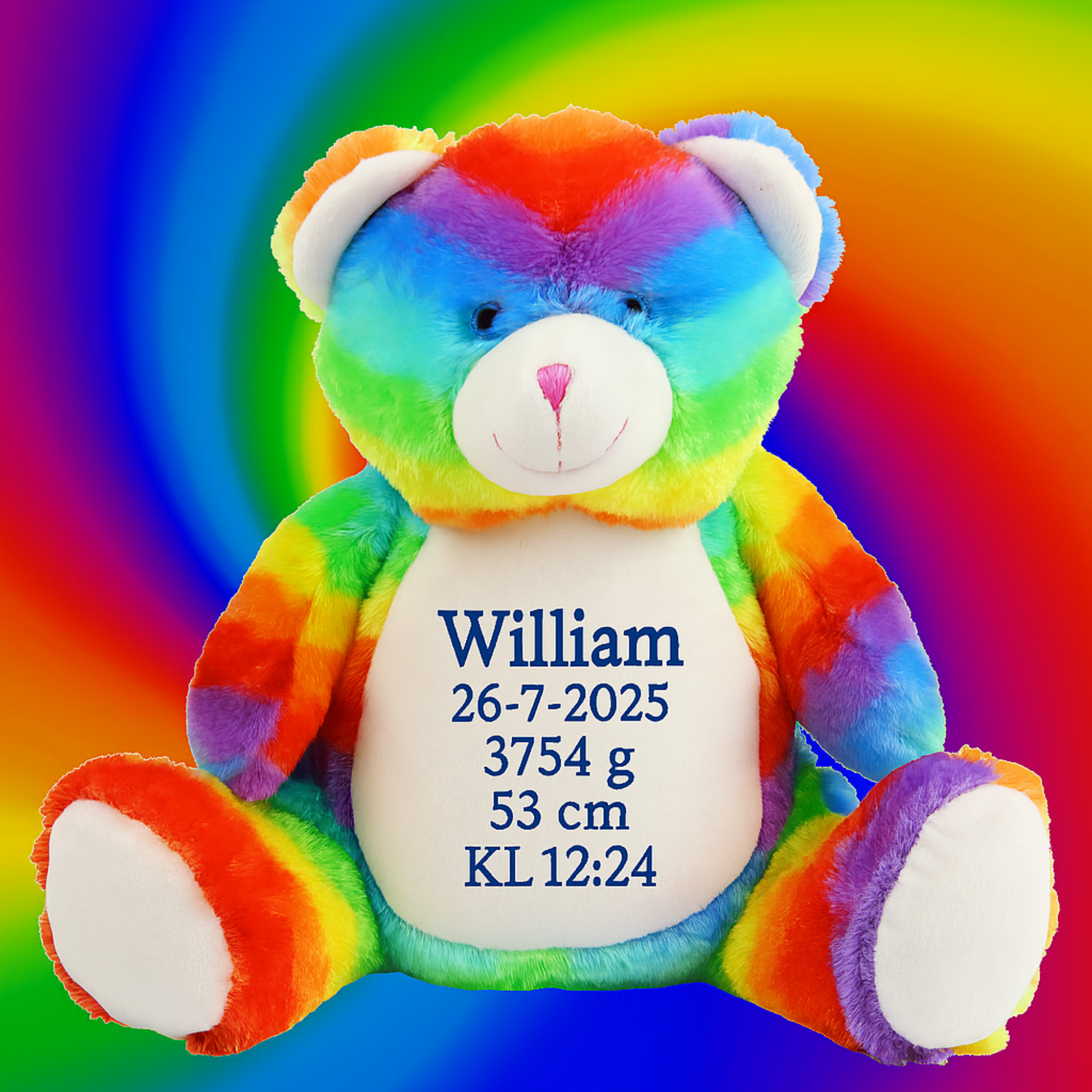 Multi bamse med navn eller tekst Customizer TeeInBlue