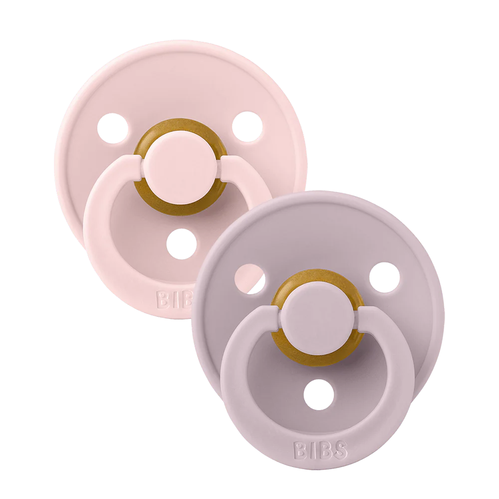 BIBS Colour Sutter 2-Pak - Blossom/Dusky Lilac str. 2 Sutter BIBS