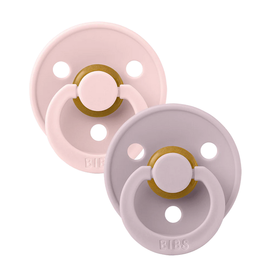 BIBS Colour Sutter 2-Pak - Blossom/Dusky Lilac str. 2 Sutter BIBS