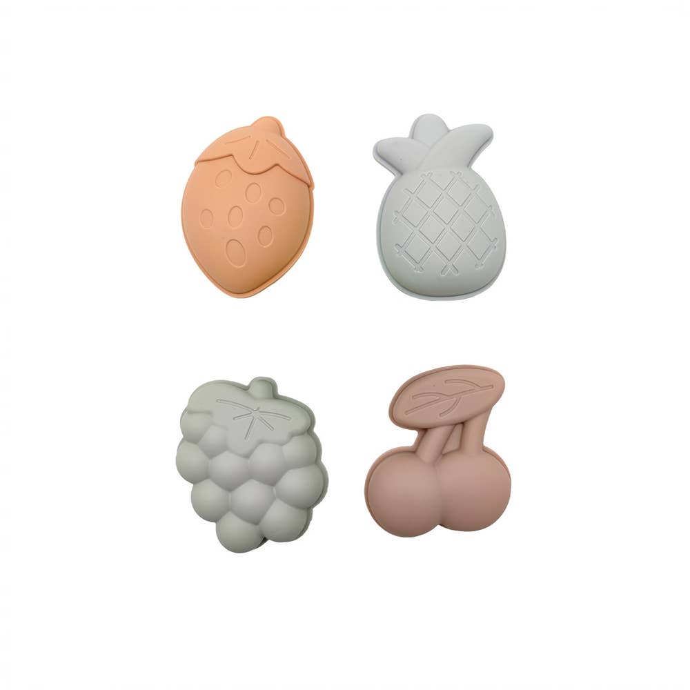 Sæt med 4 forme med taske til børnefrugter Play and Store