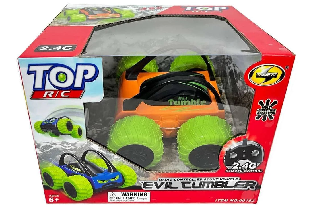 YINRUN Evil Tumbler - Fjernstyret Stunt Bil med 360° Rotation legetøj Min Egen Verden.dk