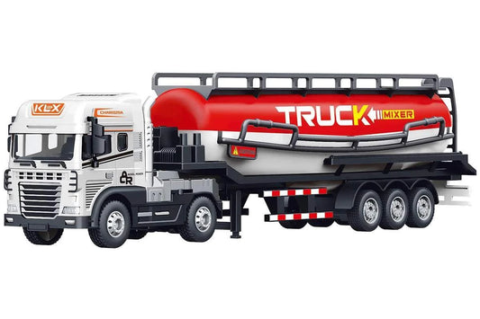 KLX die-cast Die-cast truck with auto trailer, light & sound