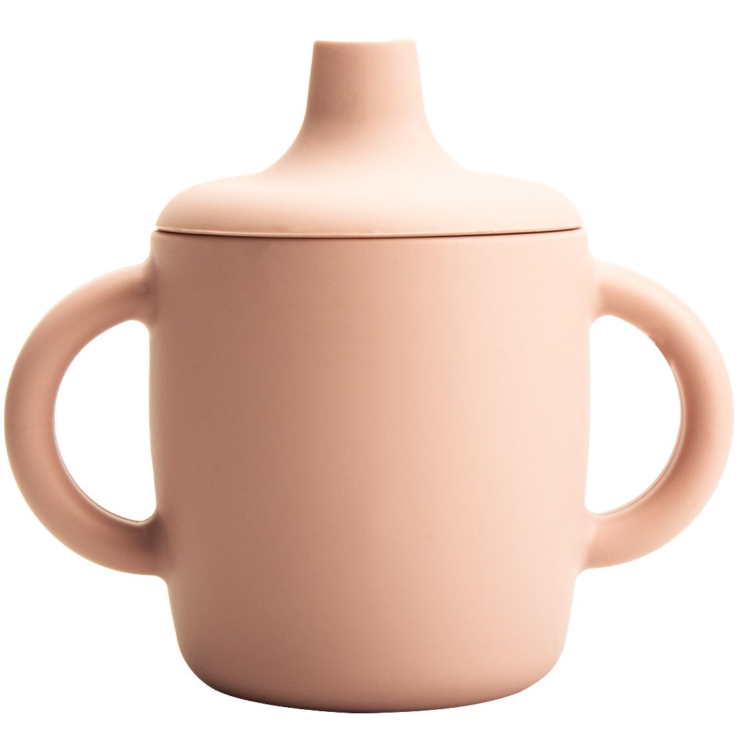 Magni | Silikone kop med drikketud. Dusty rose, LFBG godkendt
