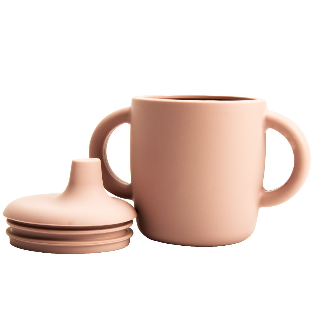 Magni | Silikone kop med drikketud. Dusty rose, LFBG godkendt