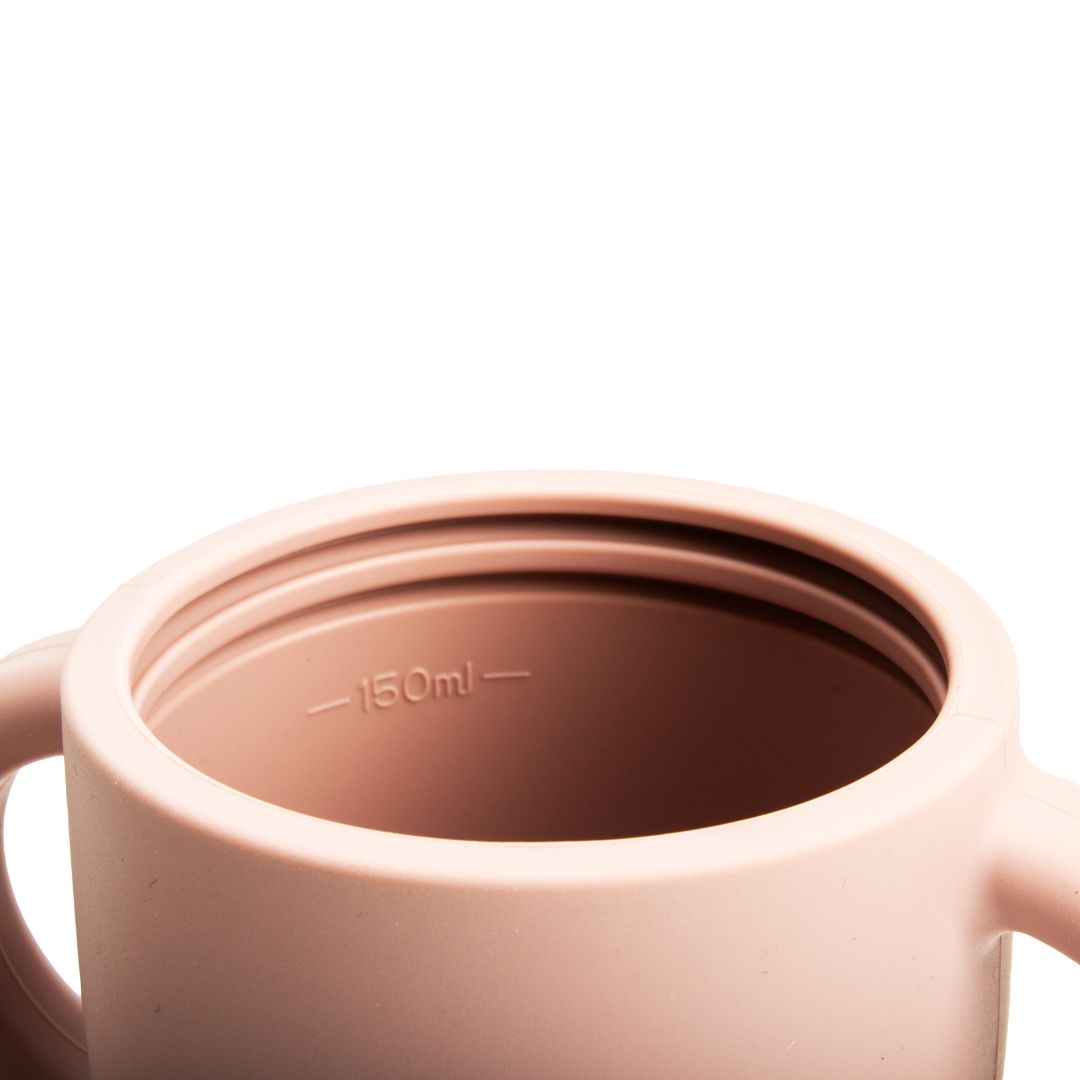 Magni | Silikone kop med drikketud. Dusty rose, LFBG godkendt
