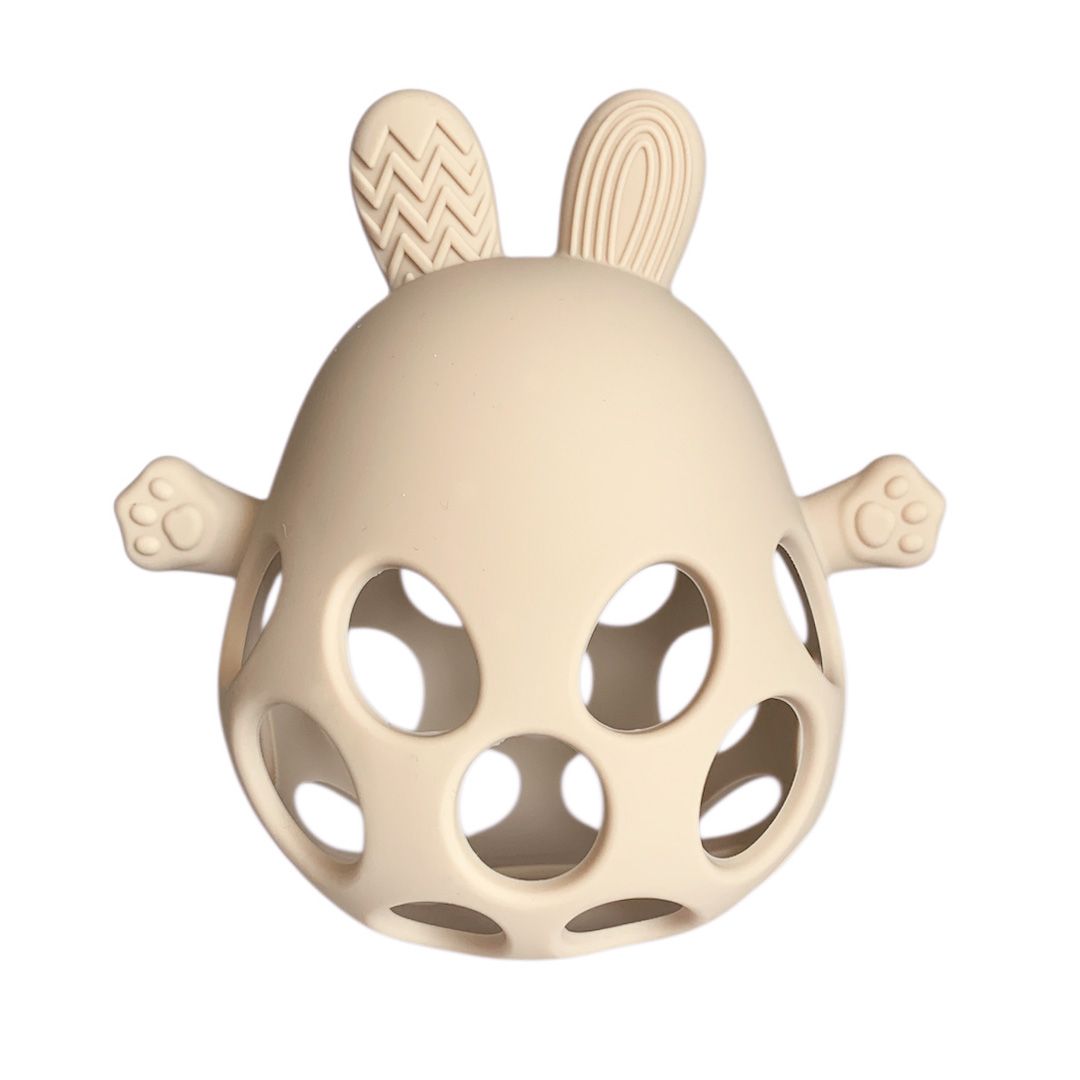 Magni | Bidebold med kanin i silikone, beige Alm produkt magni