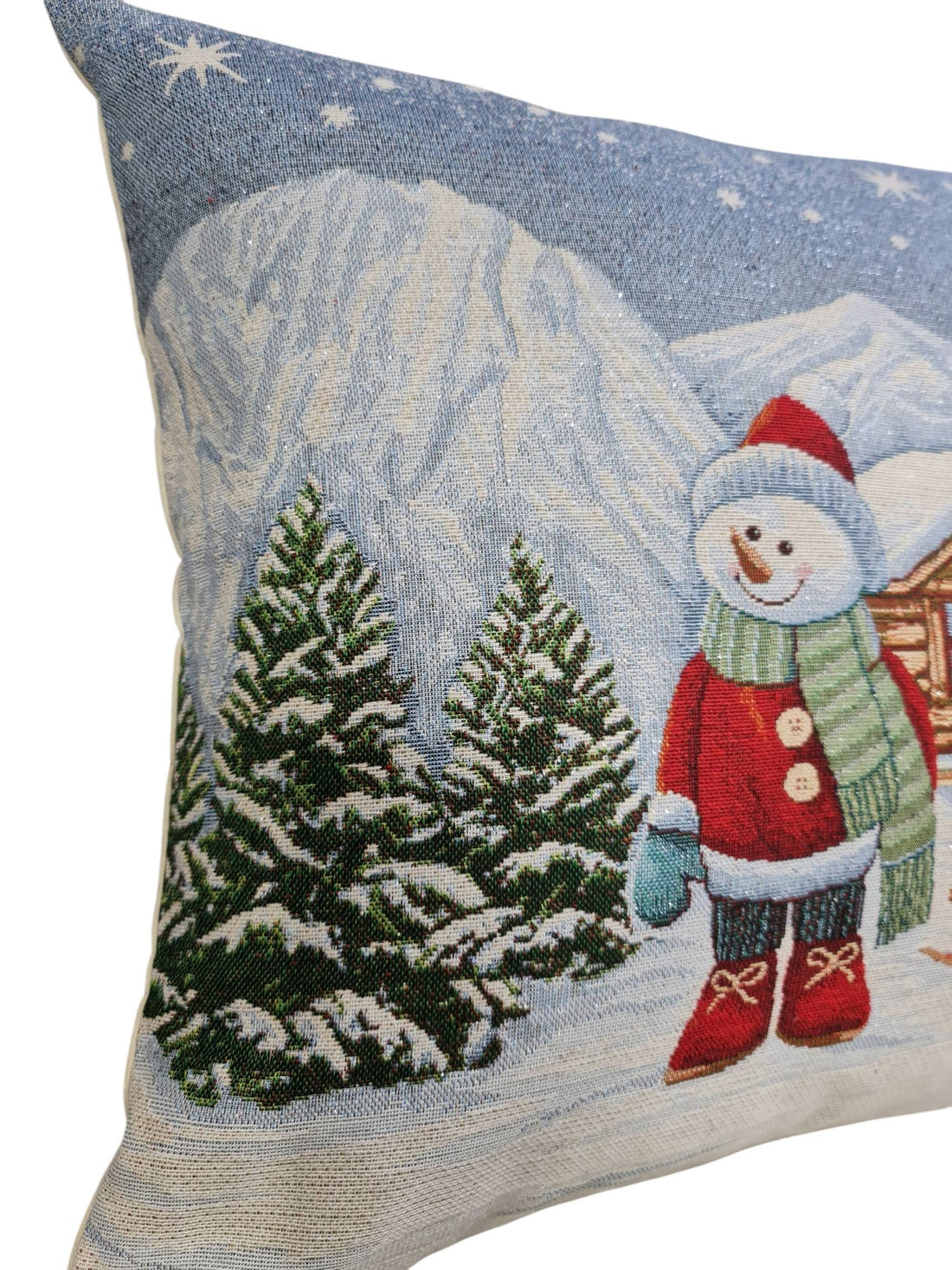 Gobelin Lurex Snowman Julepudebetræk Lunaria Lab