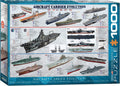 Eurographics Aircraft Carrier Evolution 1000 brikker puslespil detaljeret overblik