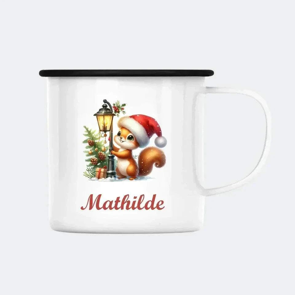 Juleegern Customizer 123Unik Enamelkop 300ml Hvid 300ml