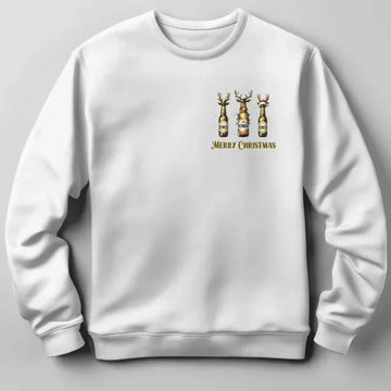 Reinbeer sweatshirt Customizer 123Unik Print på bryst White Large